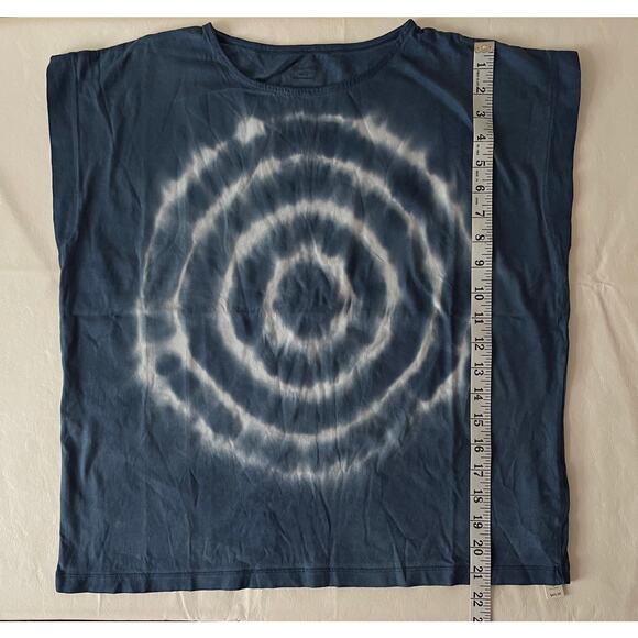 New Madewell Tie-Dye Shoulder Tee in Dark Cadet Women's Size S - Picture 9 of 9